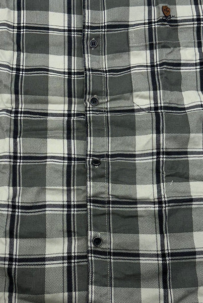Men’s Grey Check Cotton Shirt – City Casual Edition