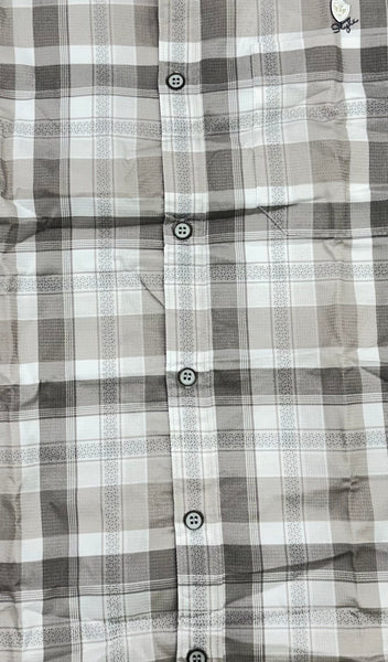 Men’s Classic Beige Check Shirt – Everyday Comfort Edition