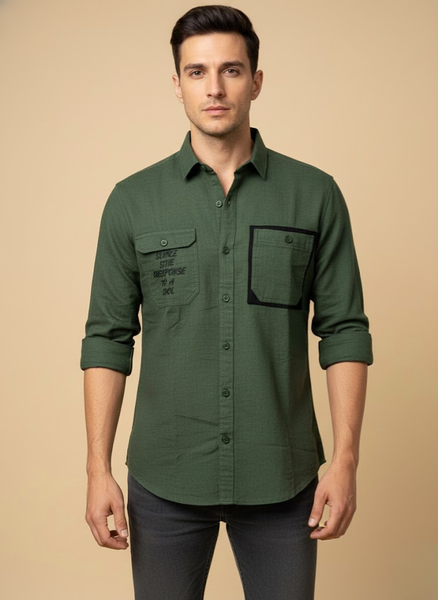 Men’s Olive Green Utility Shirt