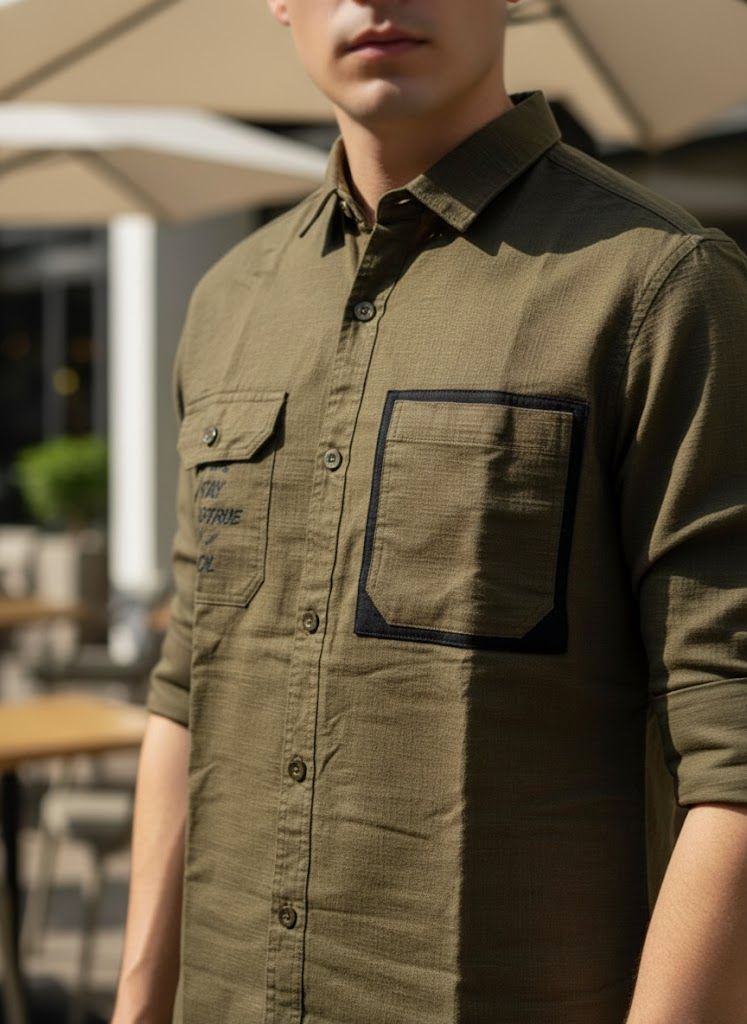 Men’s Brown Utility Shirt