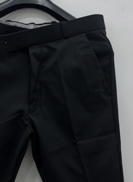 Men’s Black Cotton Formal Pant – Slim Fit