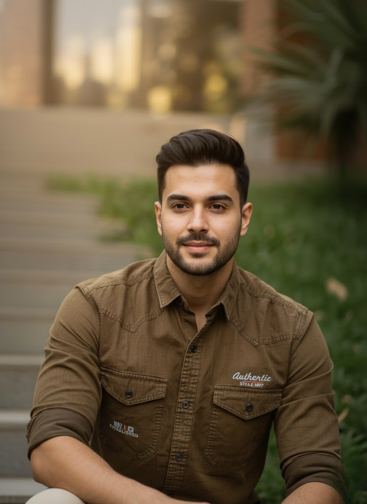 Men’s Brown Denim Washed Shirt