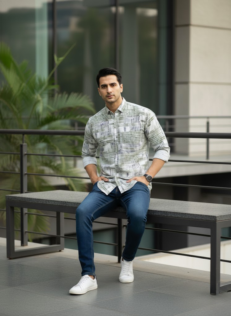 Urban Grid Shirt – The Smart Casual Edition