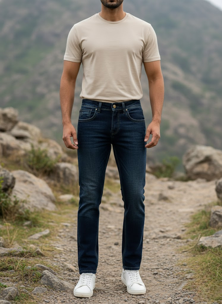 Deep Indigo Slim Fit Denim – Everyday Essential Jeans