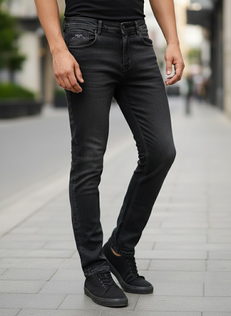Black Slim Fit Jeans – Minimal Classic Edition