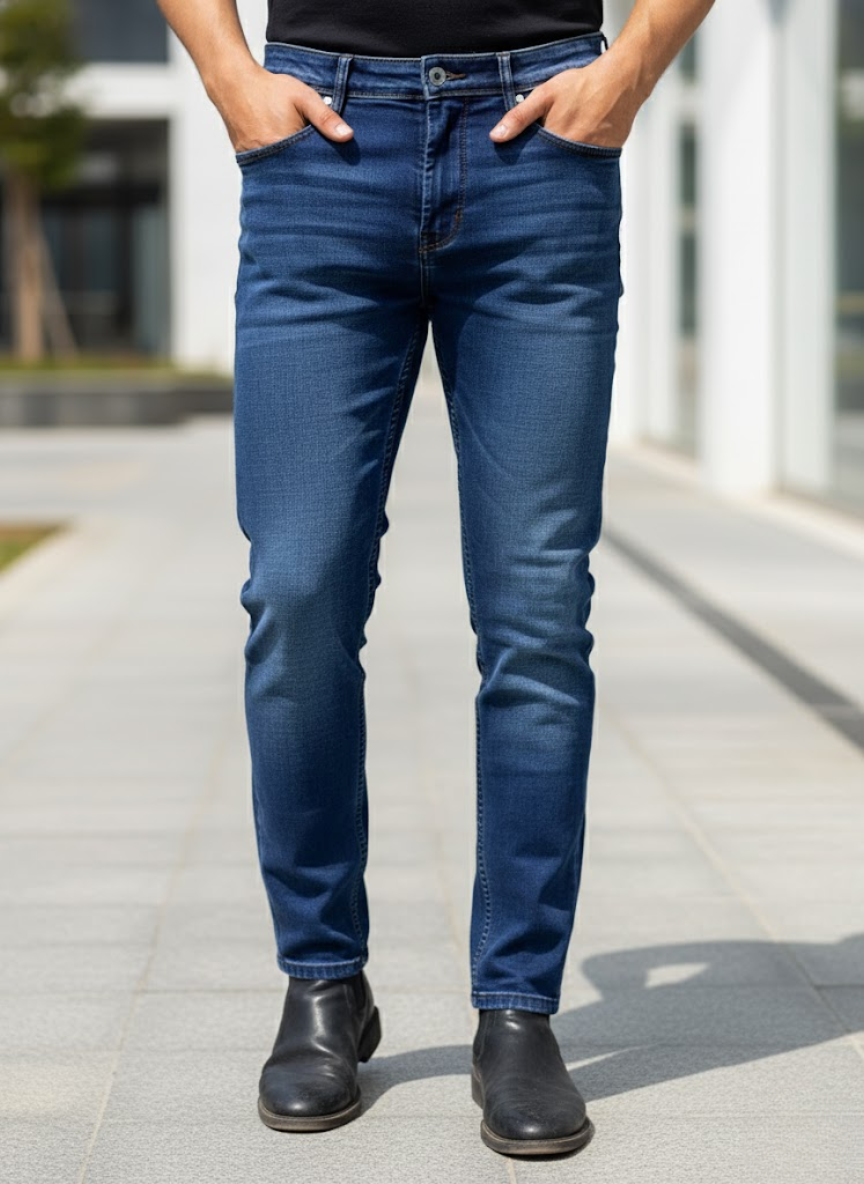 Men’s Blue Slim Fit Denim Jeans
