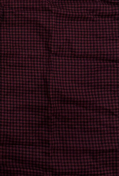 Men’s Maroon Micro Check Shirt – Classic Night Edition