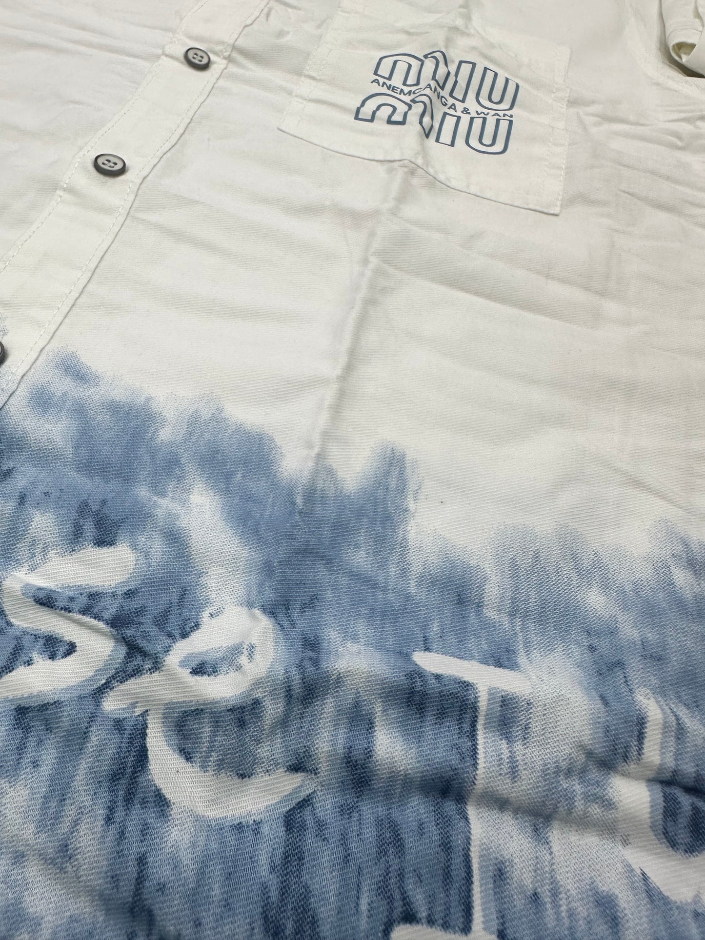 Men’s Skyline Blue & White Shirt – The City Drop