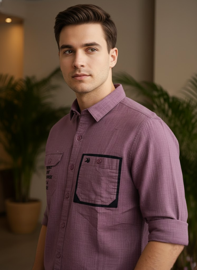 Men’s Mauve Utility Shirt