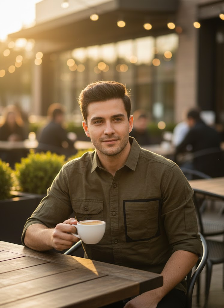 Men’s Brown Utility Shirt