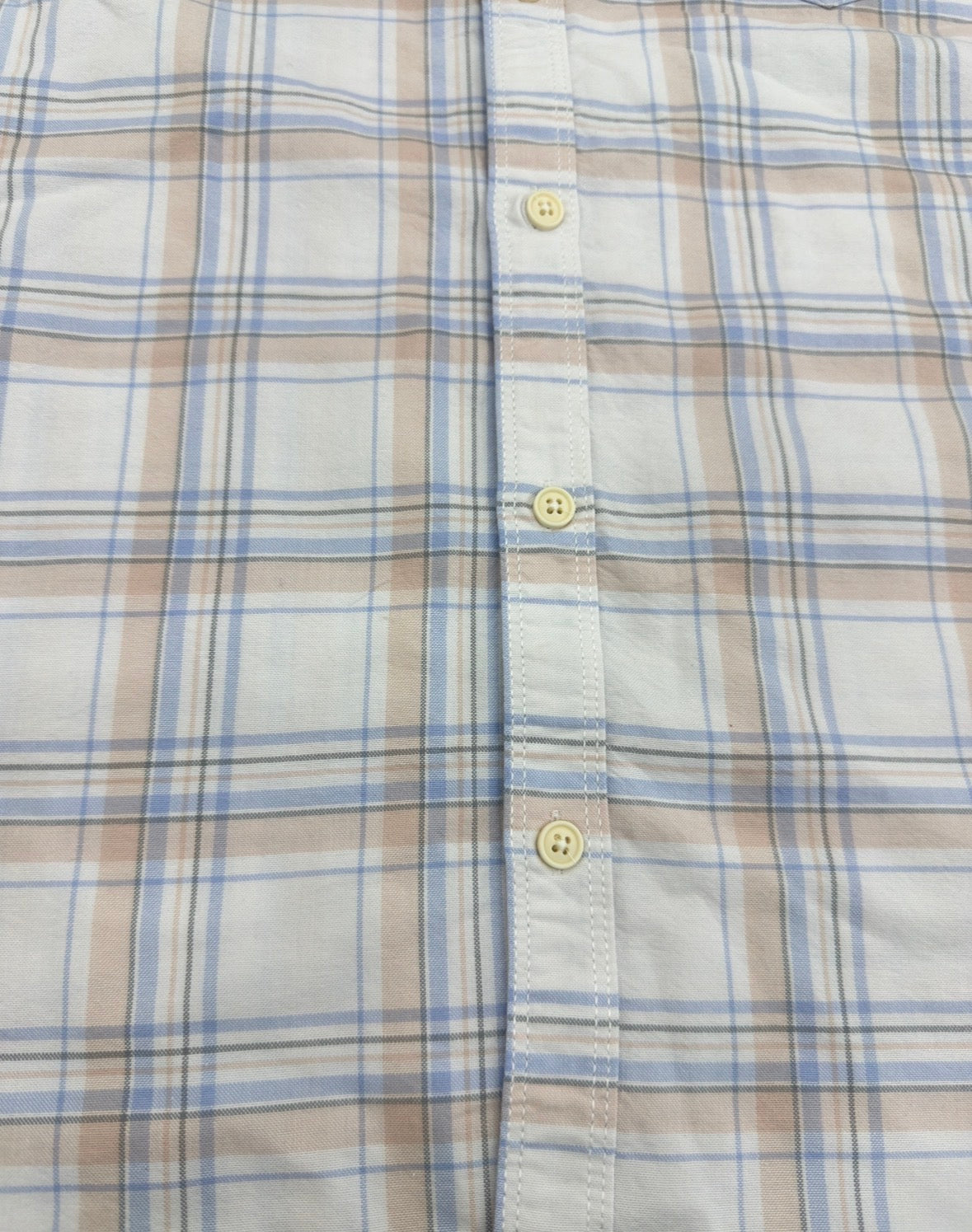 Men’s Ivory Beige Check Shirt – Premium Soft Plaid with Tailored Elegance