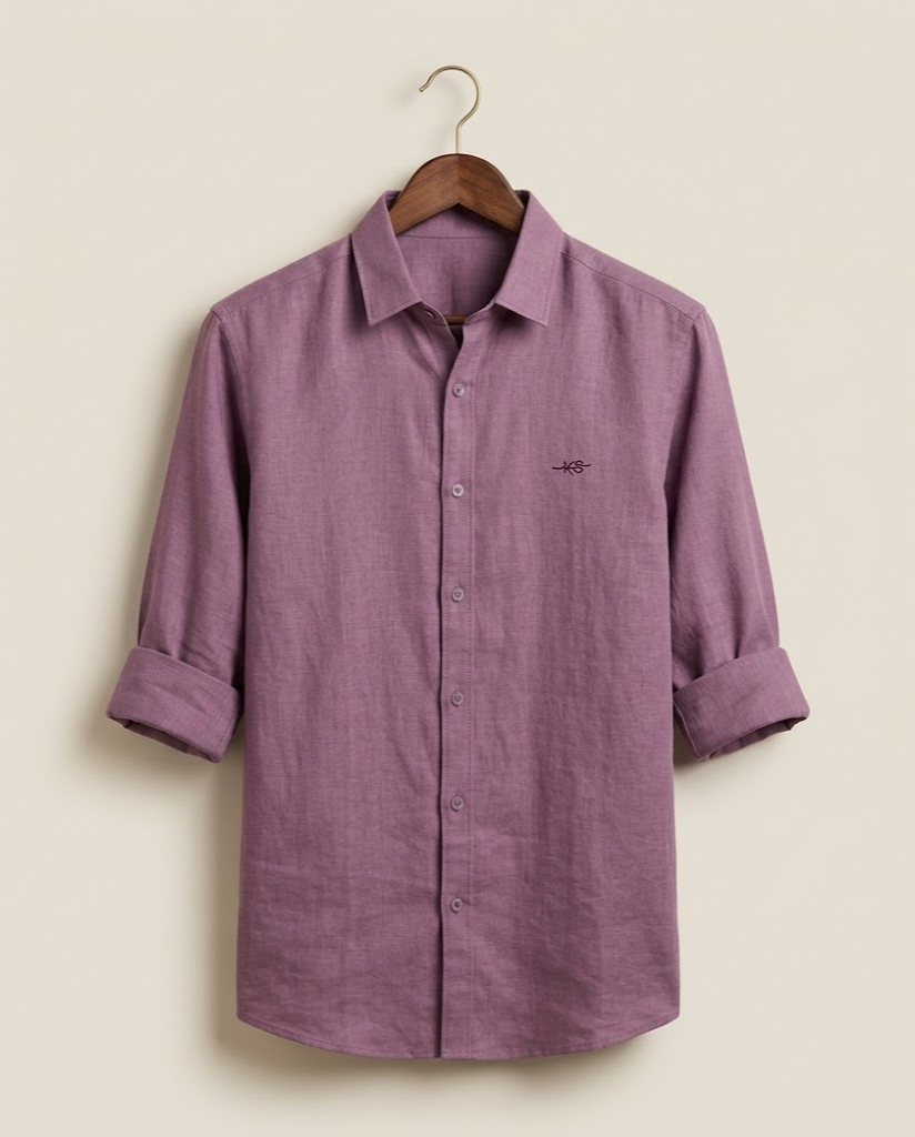 Men’s Mauve Cotton Shirt