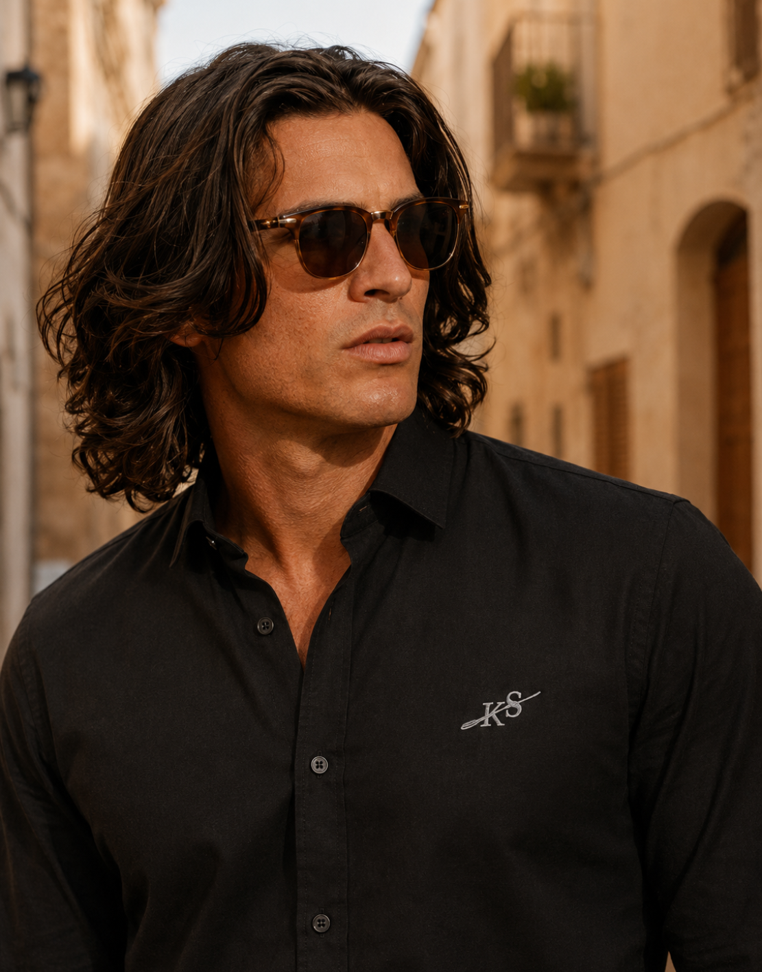 Men’s Classic Black Cotton Shirt