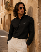 Men’s Classic Black Cotton Shirt