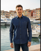 Men's Deep Indigo Denim Shirt