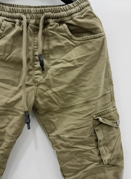 Men’s Olive Green Cotton Cargo Pants