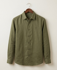 Men’s Olive Green Cotton Shirt