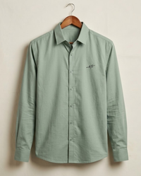 Men’s Sage Green Cotton Shirt