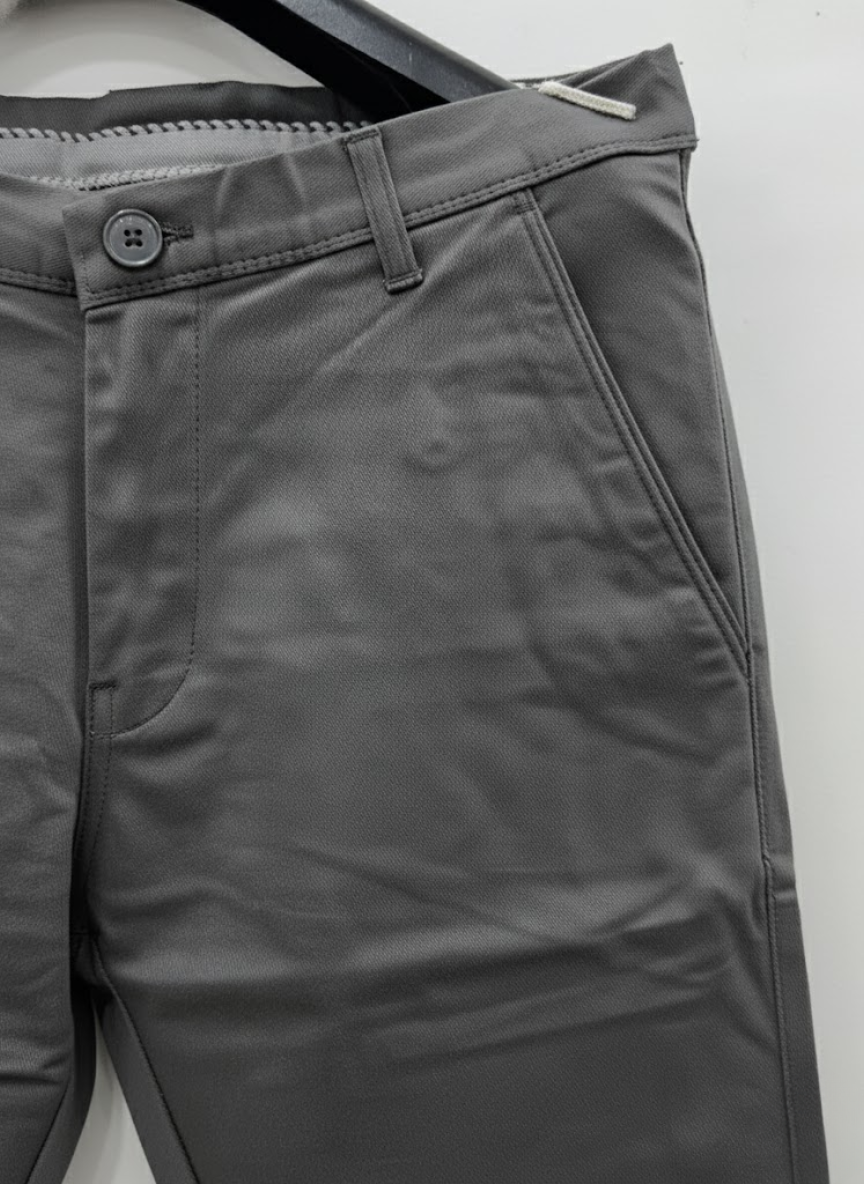 Men’s Slim Fit Grey Cotton trouser