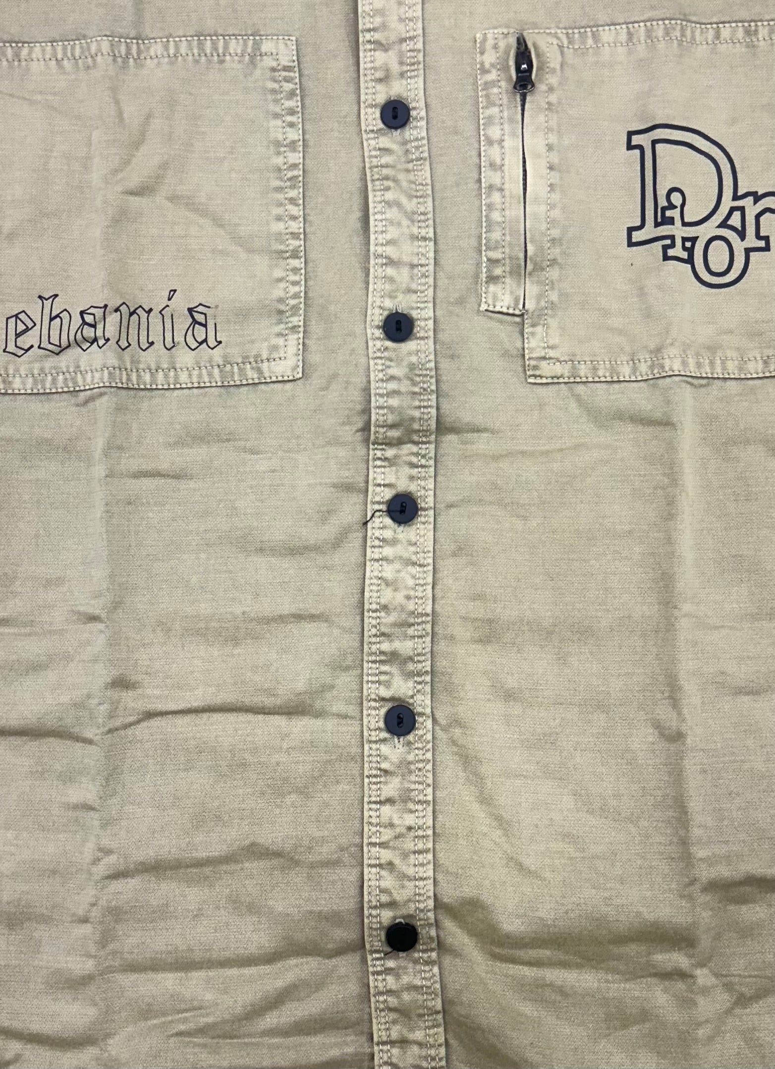 Men’s Olive Green Utility Denim Washed Shirt – Streetwear Edition