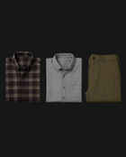 Men's Smart Casual Combo - 2 Shirts + Chino Trouser