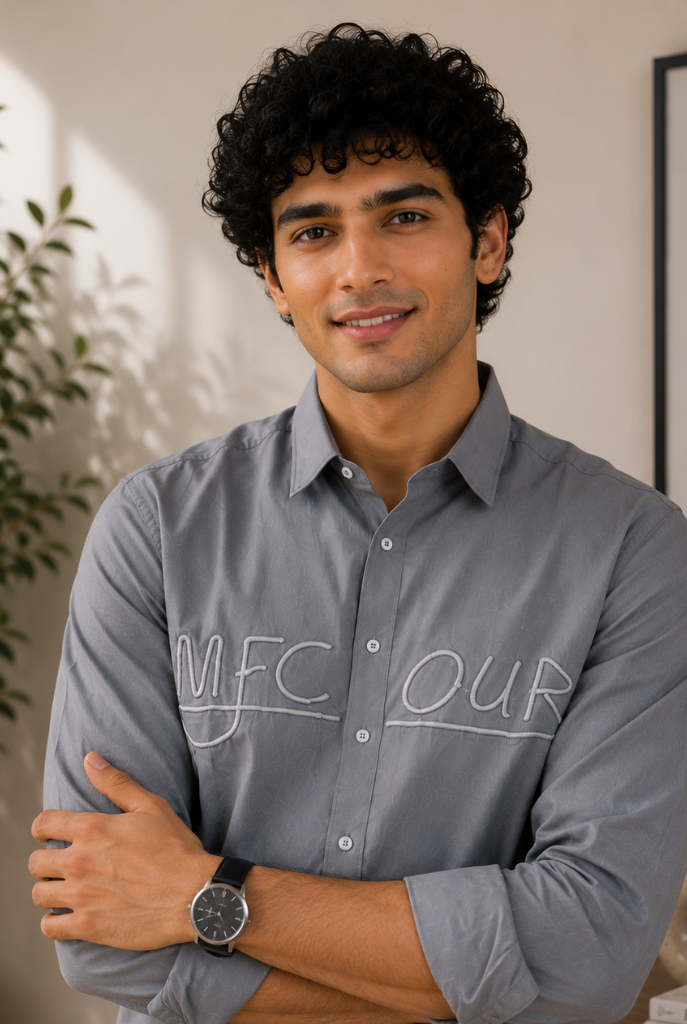 Minimal Grey Casual Shirt Premium Style