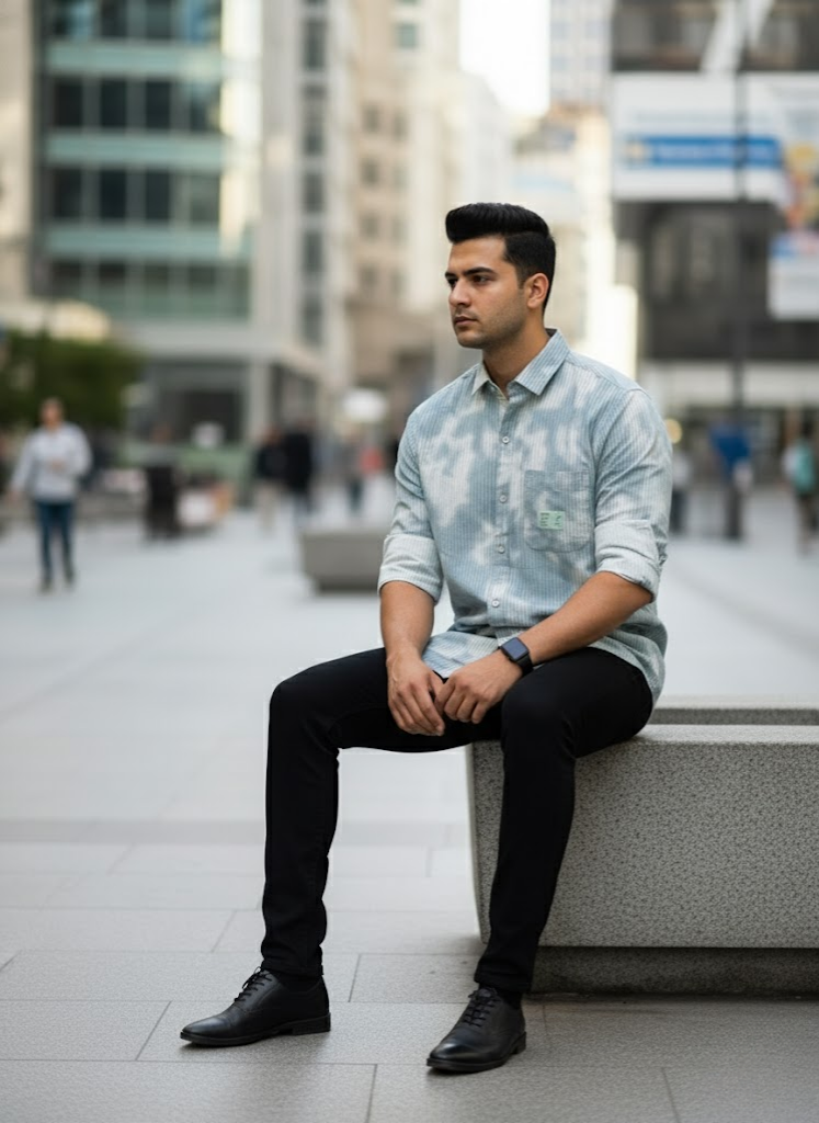 Men’s Mint Green Cloud Washed Shirt – Everyday Luxe Edit