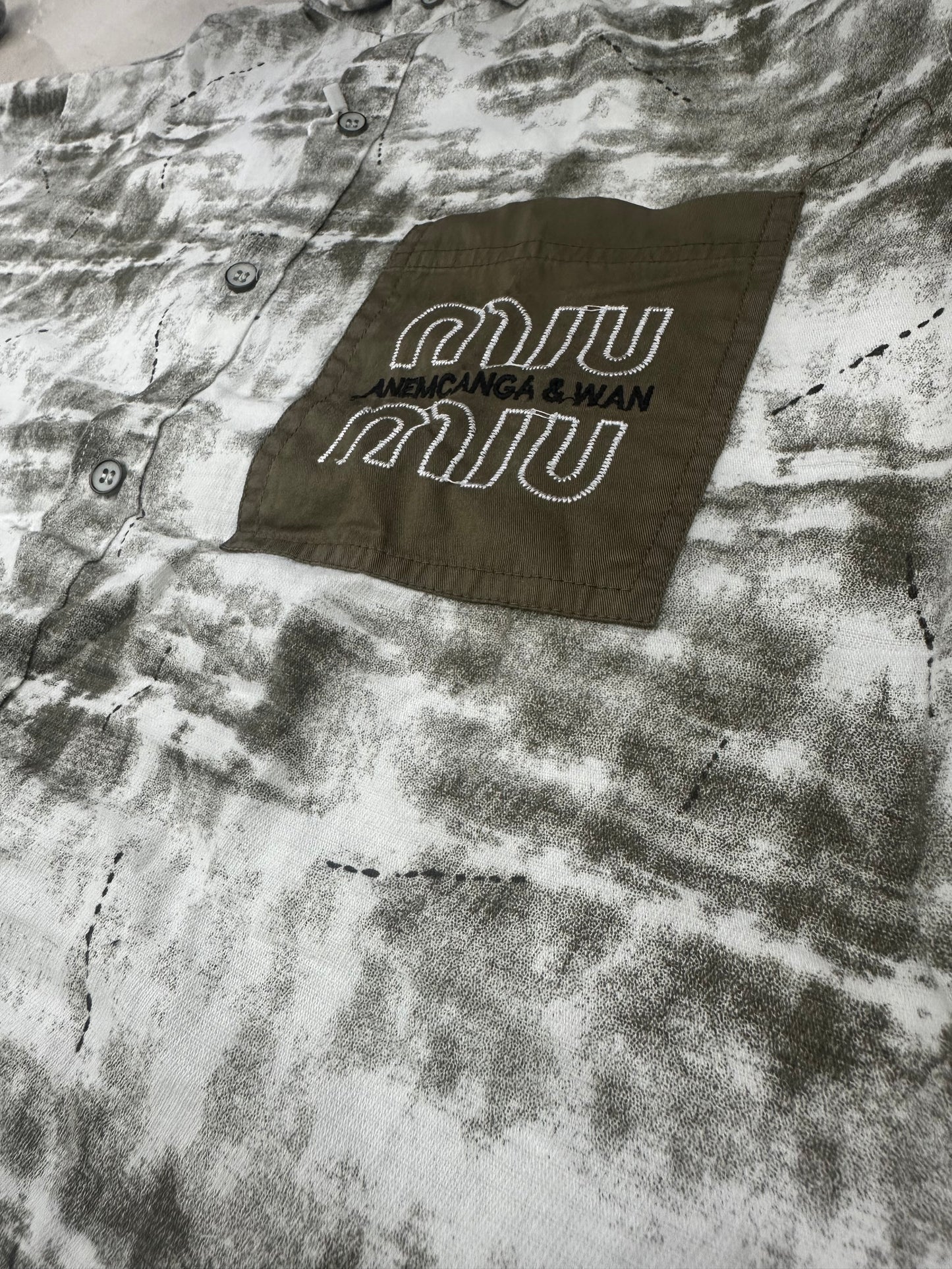 Men’s White Washed Street Shirt – Street Luxe Edition