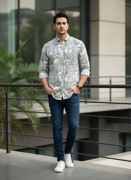 Urban Grid Shirt – The Smart Casual Edition