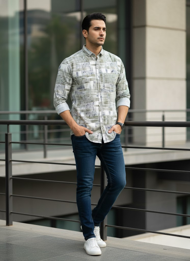 Urban Grid Shirt – The Smart Casual Edition