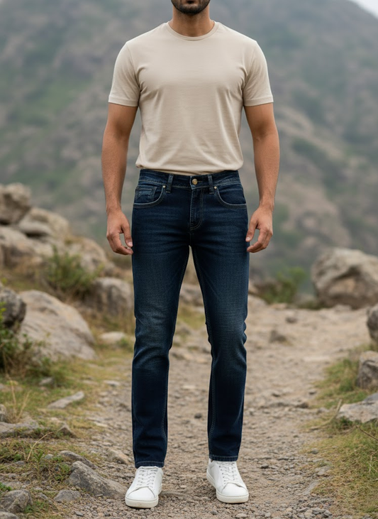 Deep Indigo Slim Fit Denim – Everyday Essential Jeans