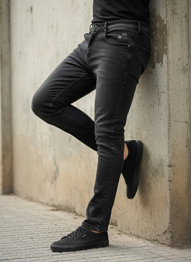 Black Slim Fit Jeans – Minimal Classic Edition