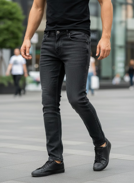 Black Slim Fit Jeans – Minimal Classic Edition