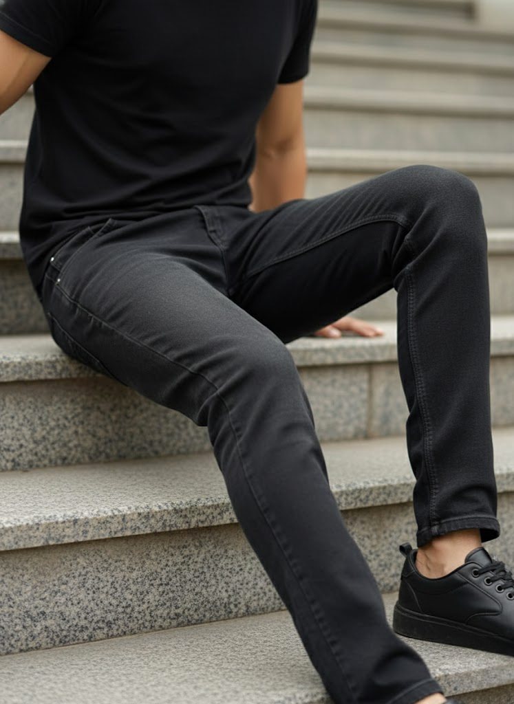 Black Slim Fit Jeans – Minimal Classic Edition