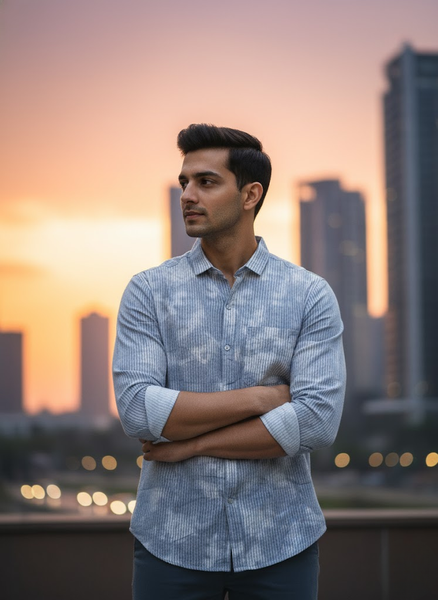 Men’s Sky Mist Casual Shirt – Everyday Luxe Collection