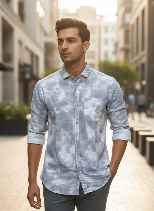 Men’s Sky Mist Casual Shirt – Everyday Luxe Collection