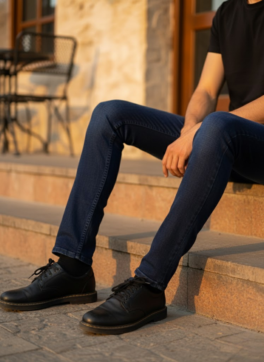 Men’s Dark Blue Slim Fit Jeans