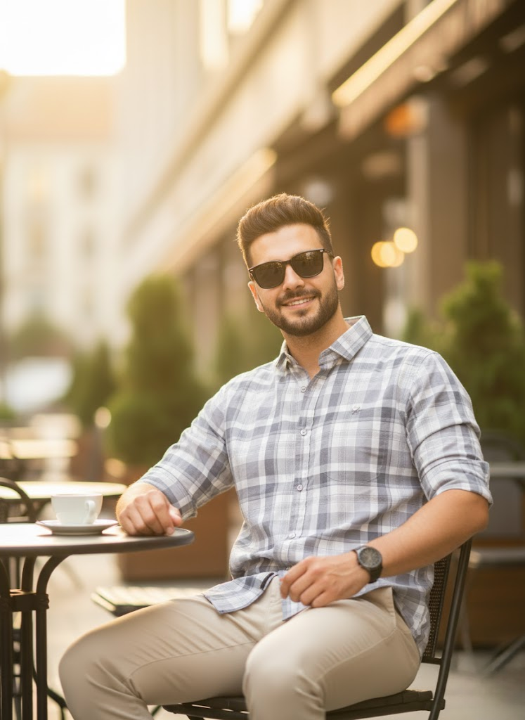 Men’s Casual Check Shirt