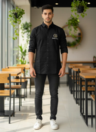 Men's Black Shirt with Back Design