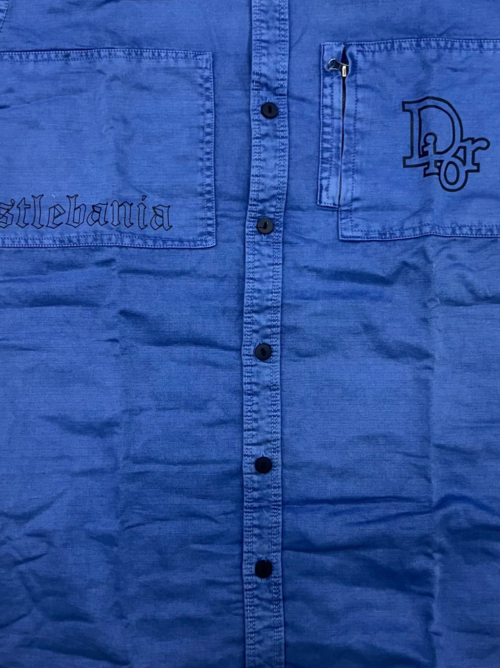 Men’s Indigo Blue Utility Denim Washed Shirt – Bold Classic Edition