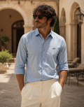 Men’s Light Blue Cotton Shirt