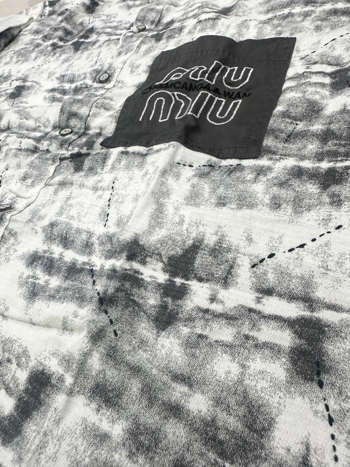 Men’s White Washed Graphic Shirt – Street Luxe Edition