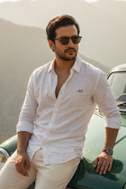 Men’s Classic White Cotton Smart Casual Shirt