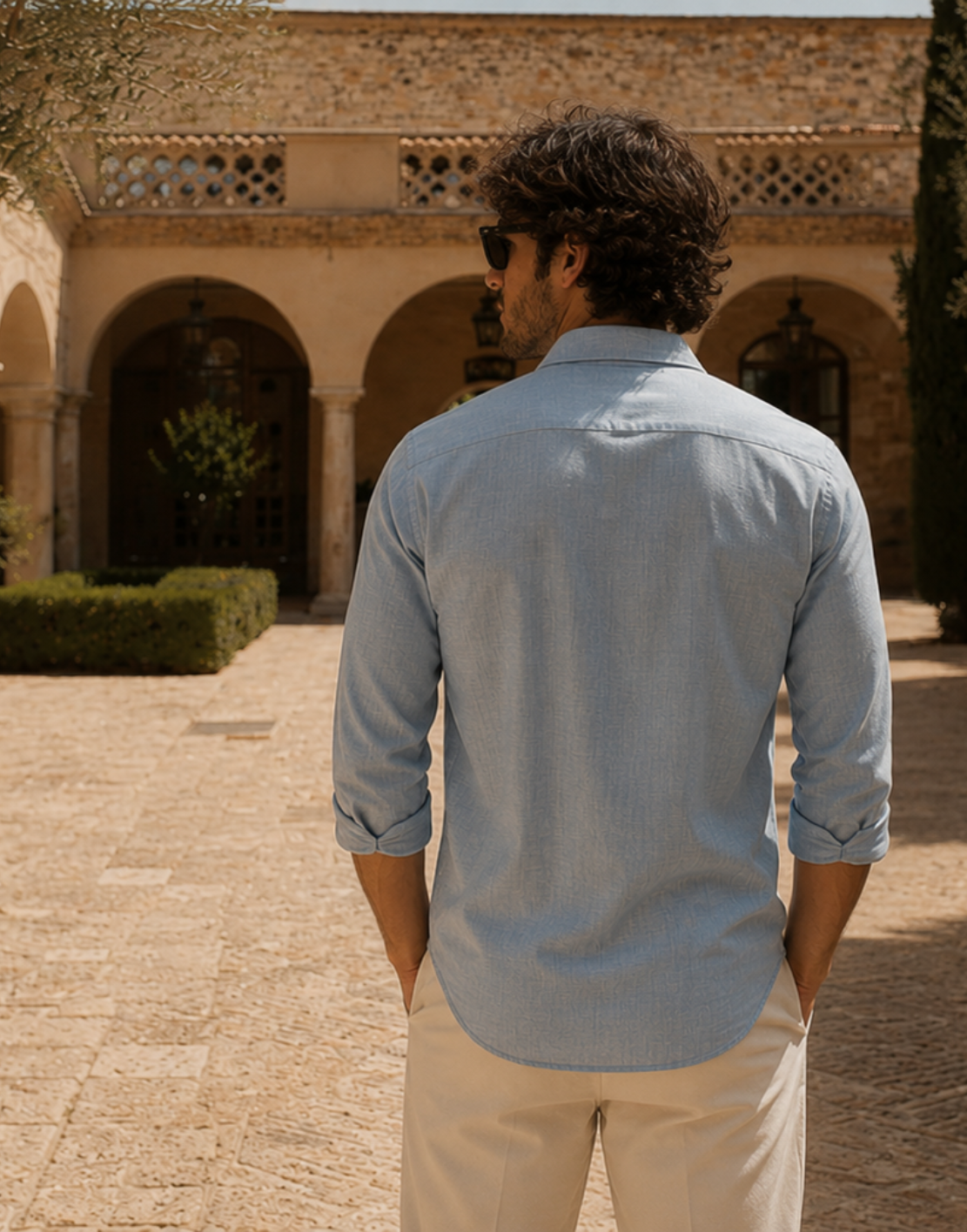 Men’s Light Blue Cotton Shirt