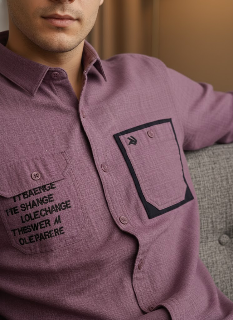 Men’s Mauve Utility Shirt