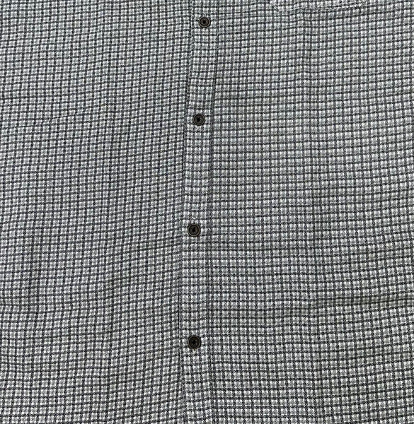 Men’s White Grey Micro Check Shirt – Premium Resort Edition