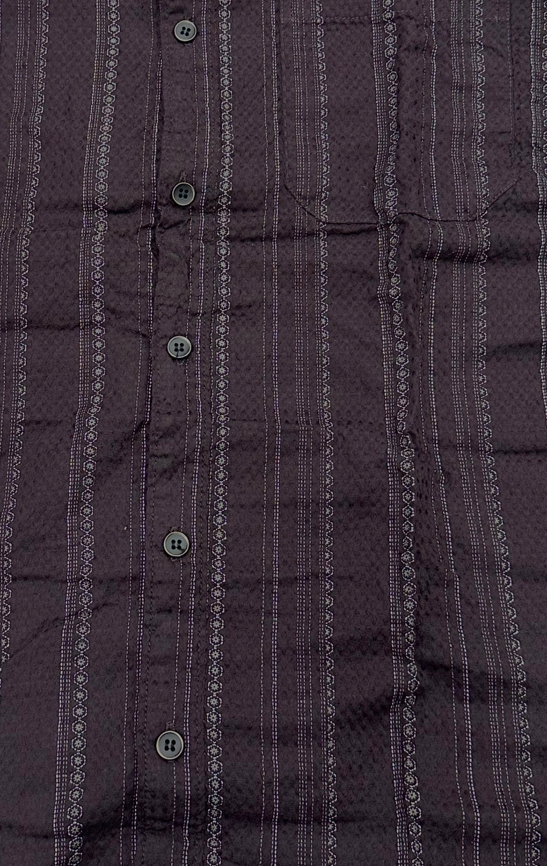 Men’s Vertical Striped Cotton Slim Fit Casual Shirt