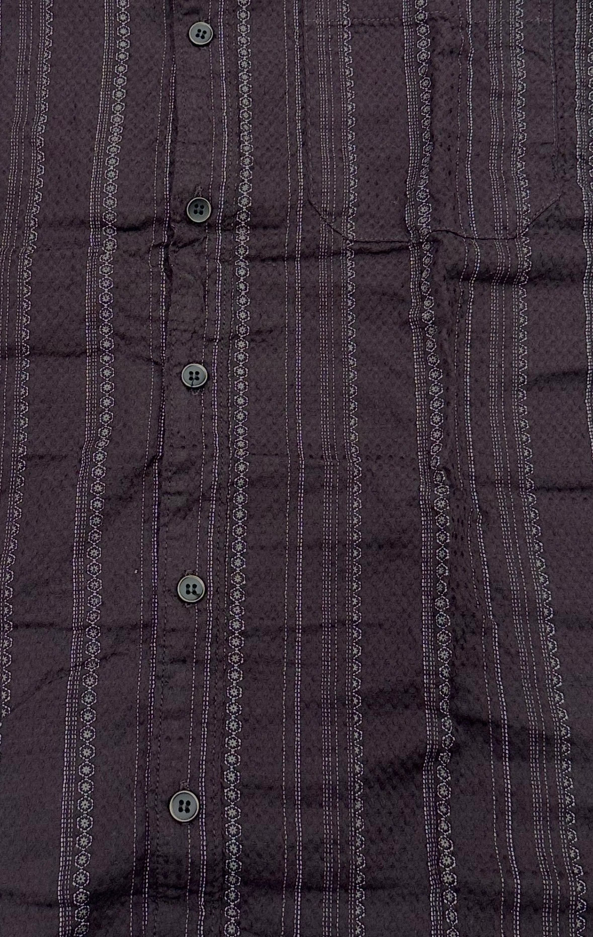 Men’s Vertical Striped Cotton Slim Fit Casual Shirt