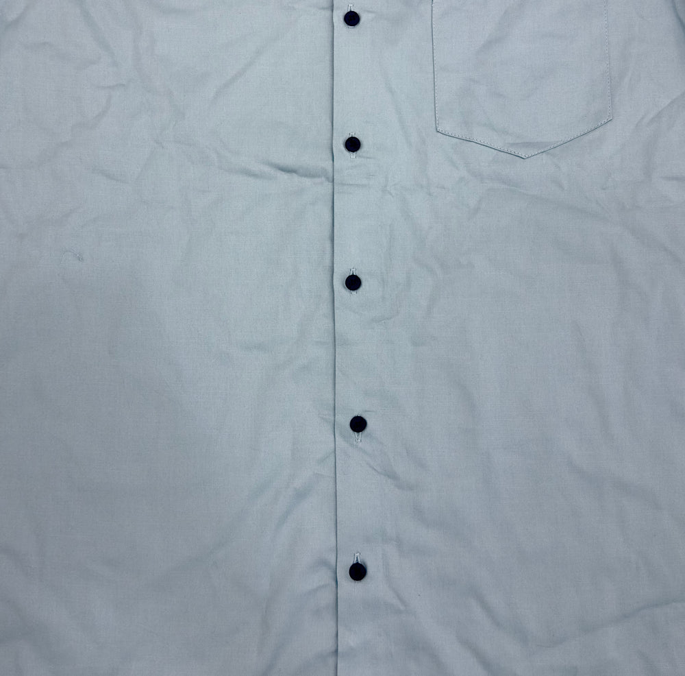 Men’s Ice Blue Satin Shirt – Premium Wear with Refined Shine