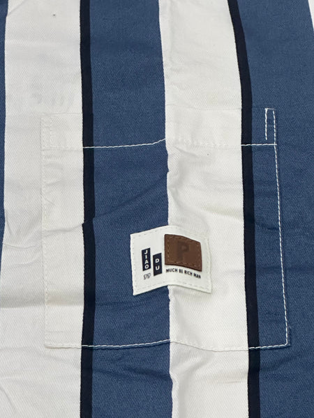 Navy Breeze Striped Cotton Shirt – Summer Edition